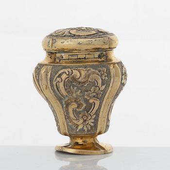 A Swedish Rococo silver-gilt snuff-box, mark of Johan Collin (Stockholm 1735-1759-).