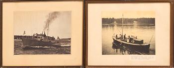 Photographs, 9 pcs, marine subjects, 1940s/50s.
