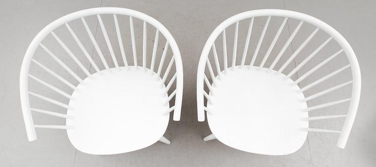 KARMSTOLAR, 1 par, "Eker", Gillis Lundgren, IKEA, 1960-tal.