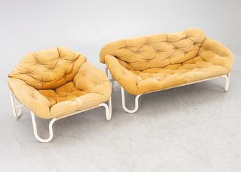 Soffgrupp, 2 delar, Swedform, Skillingaryd, 1970-tal.