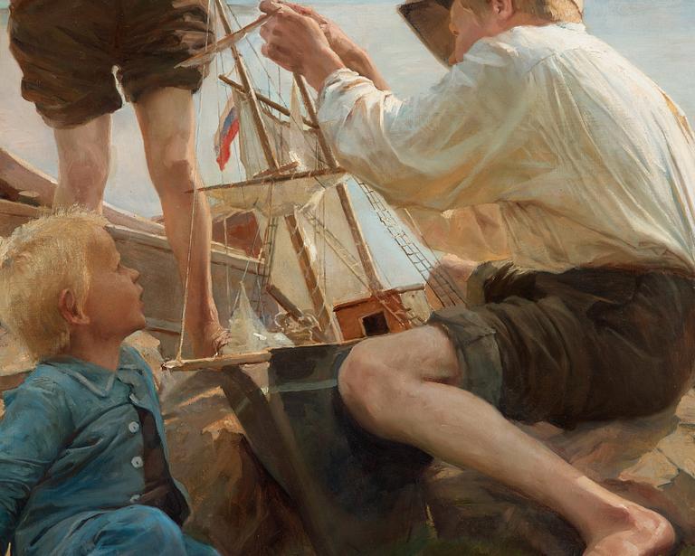 Albert Edelfelt, "Shipbuilders".