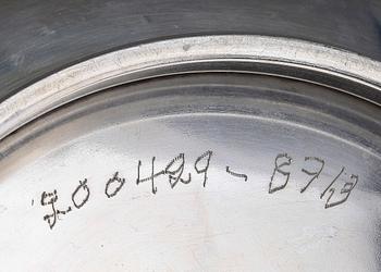 SKÅL, silver, firma K Anderson, Stockholm, 1945. Vikt ca 448g.