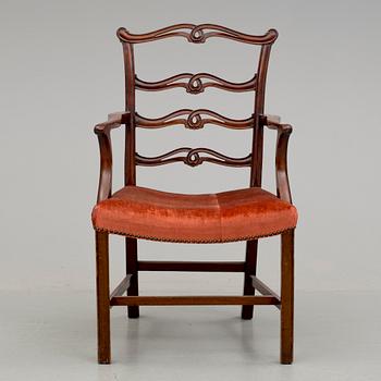 KARMSTOL, engelsk stil, 1800-talets slut.