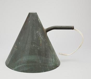VÄGGLAMPOR, ett par, koppar, för utomhusbruk, Hans Agne Jakobsson, Markaryd.