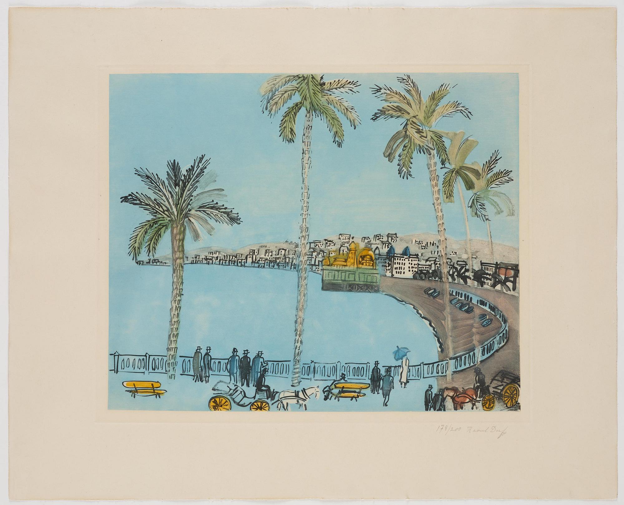 Raoul Dufy, "La baie des Anges à Nice".