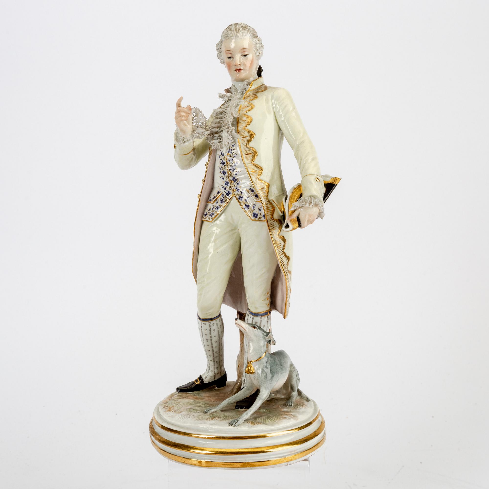 Figuriner 2 st Meissen 1900-talets första hälft porslin.