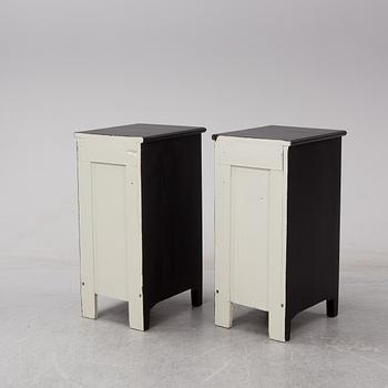A pair of early 20th century bedside tables / cupboards.