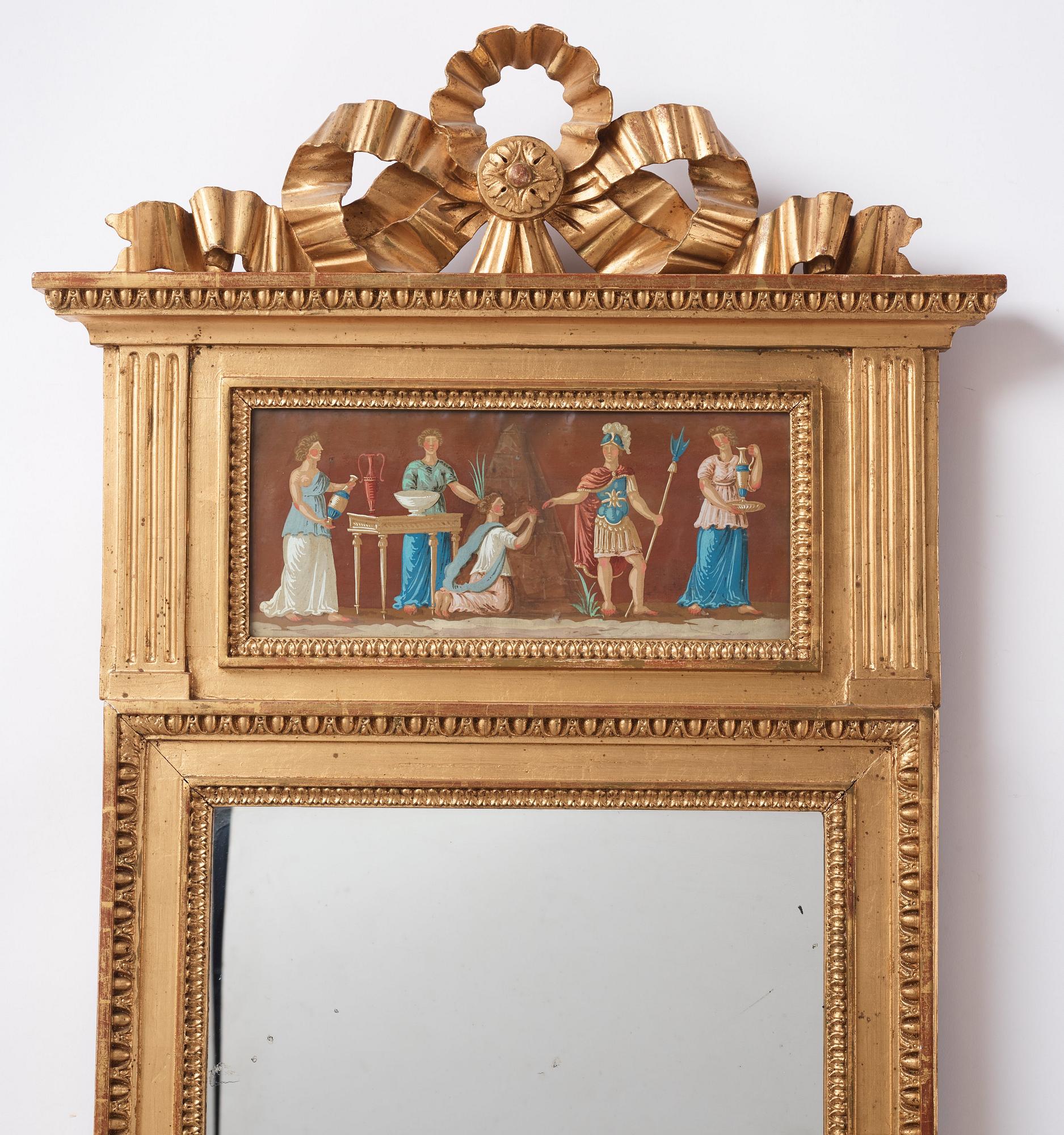 Spegel, Stockholmsarbete ca år 1800, Sengustaviansk.