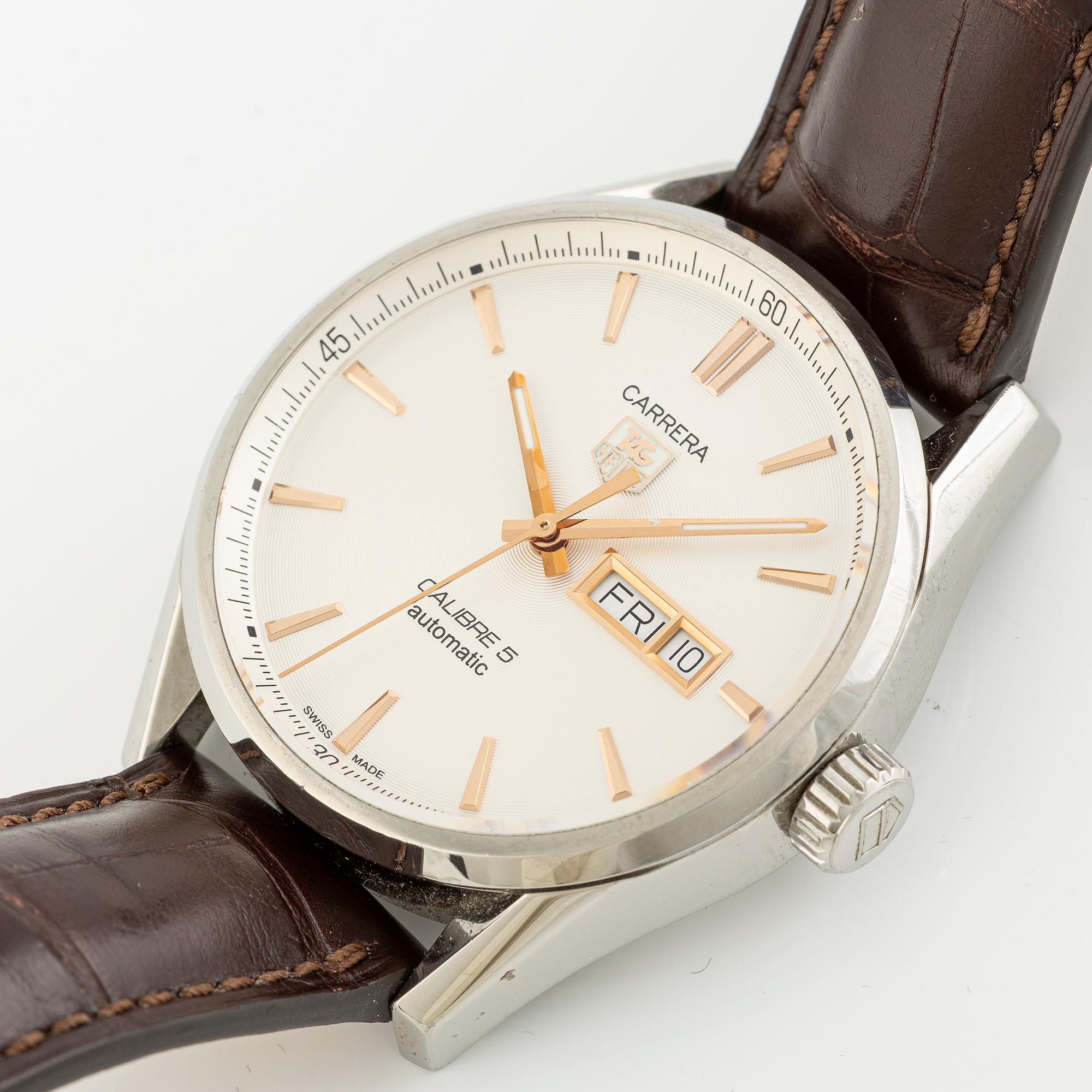 TAG Heuer, Carrera, Calibre 5 Automatic, wristwatch, 41 mm.