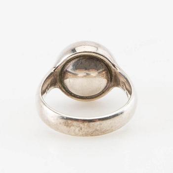 Georg Jensen, Regitze Overgaard, ring, silver and black stone.