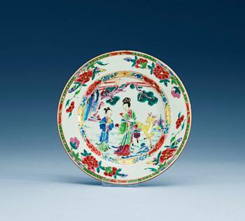 1433. A famille rose dinner plate, Qing dynasty, Qianlong (1736-95).