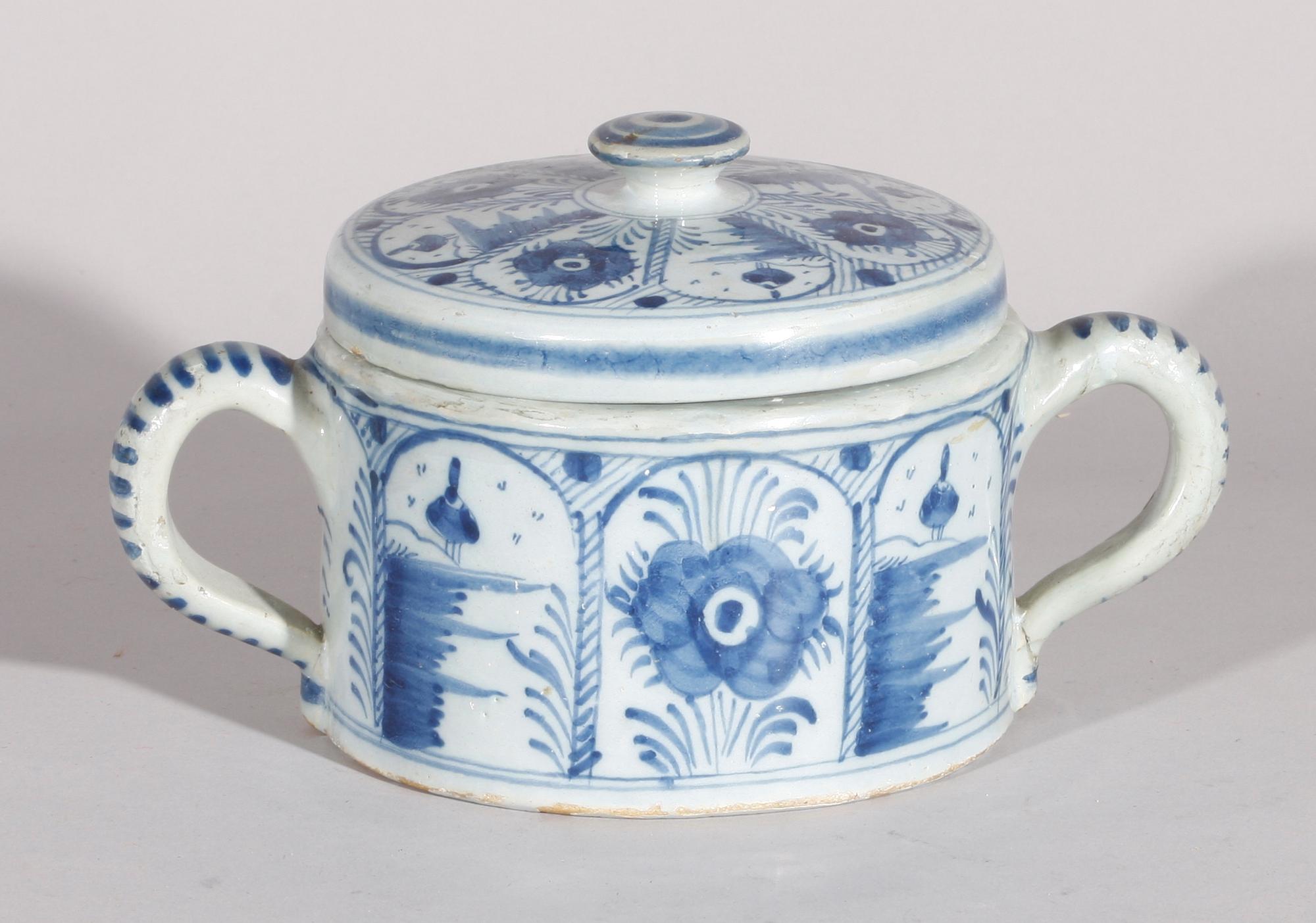 LOCKSKÅL, fajans, Holland 1700-tal.