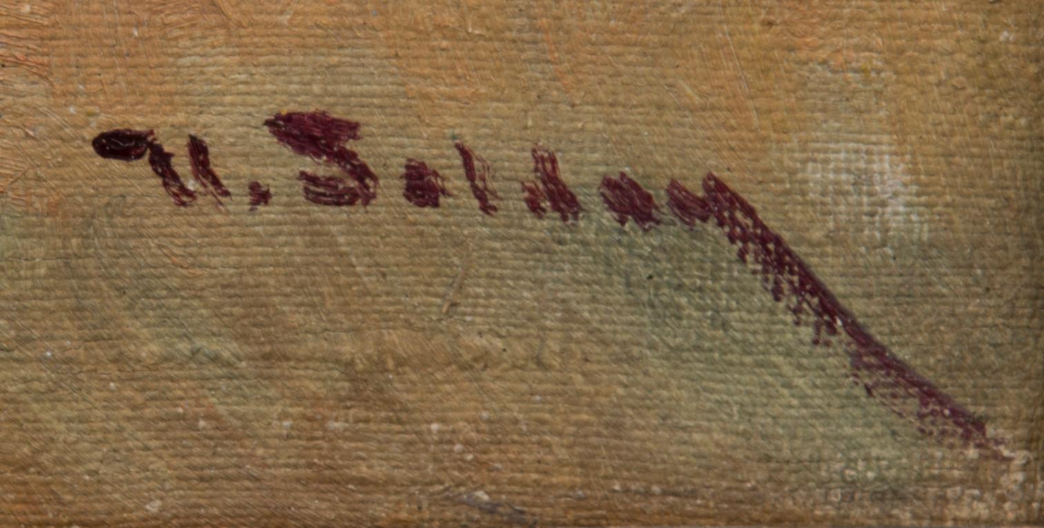 UUNO SOLDAN, öljy kankaalle, signeerattu.