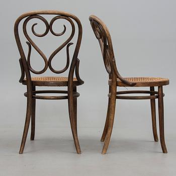 STOLAR, 2 st, troligen Thonet, 1900-talets början.