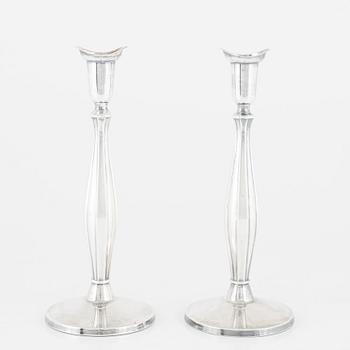 Tore Eldh, a pair of silver candlesticks, Ceson Guldvaru Ab, Gothenburg 1962.