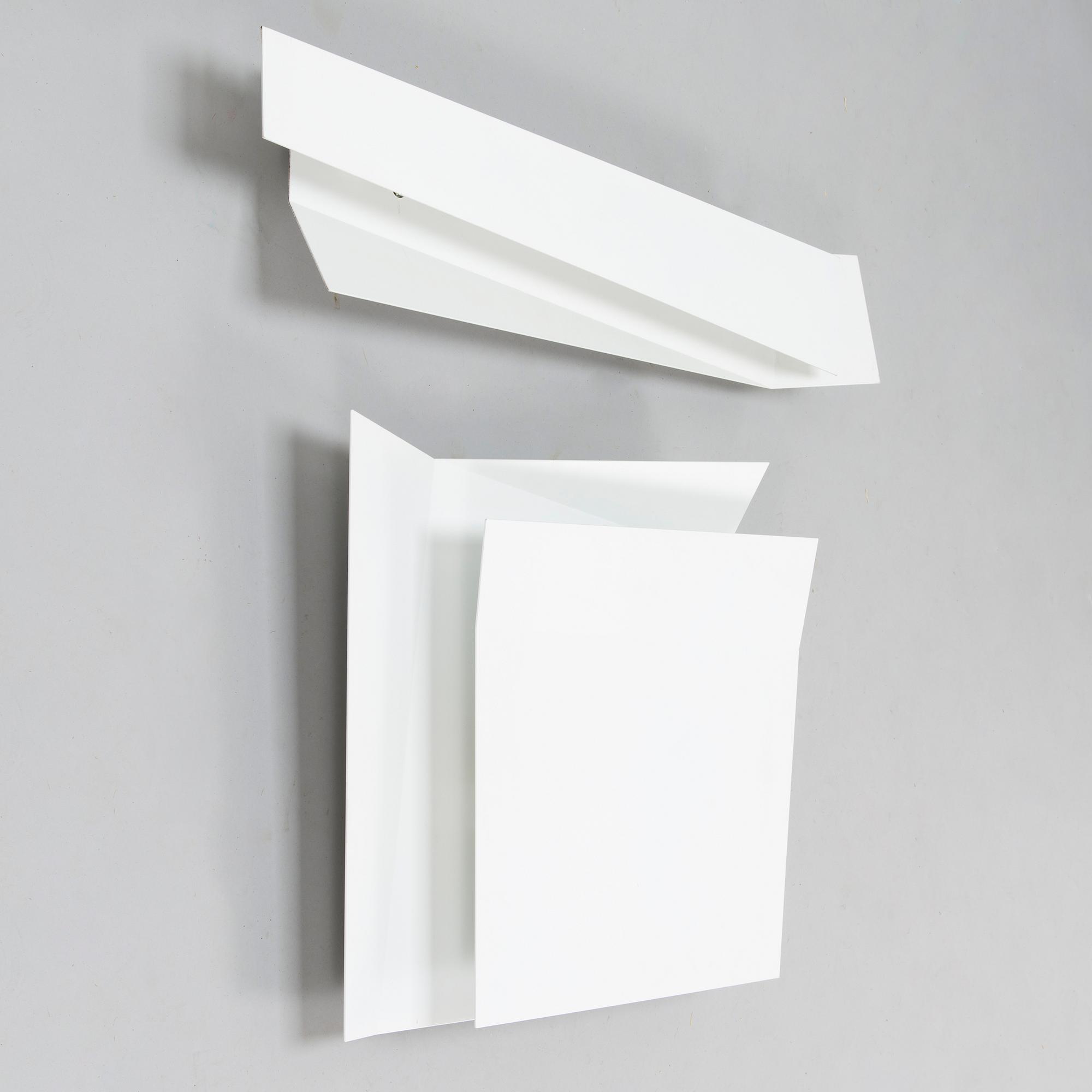 MARCO ZITO, Two wall mounted lights, "Flap 1" and "Flap 3", for Foscarini, Italy. Design year 2009.
