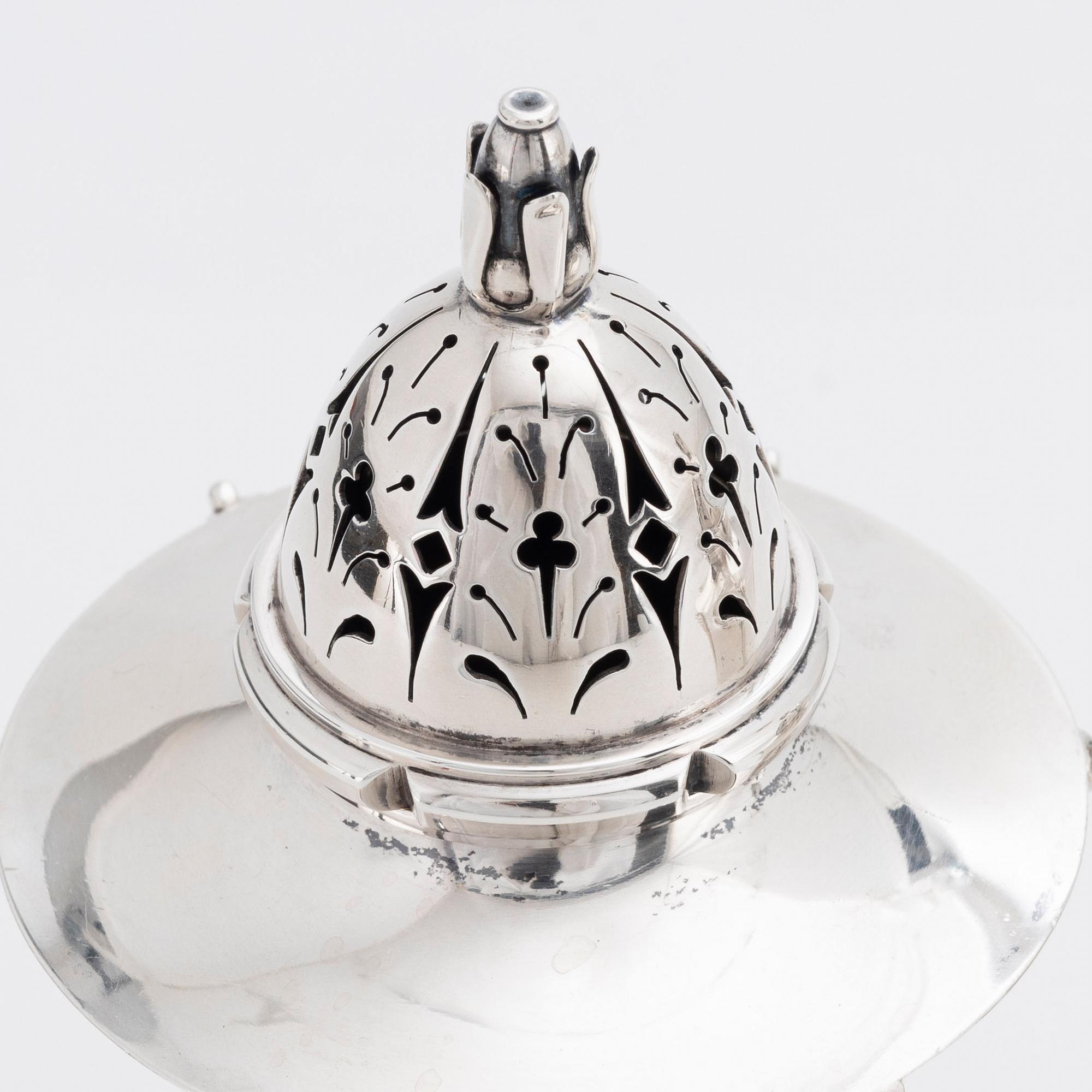 Atelier Borgila, a pair of silver sugar-shakers, Stockholm 1925.