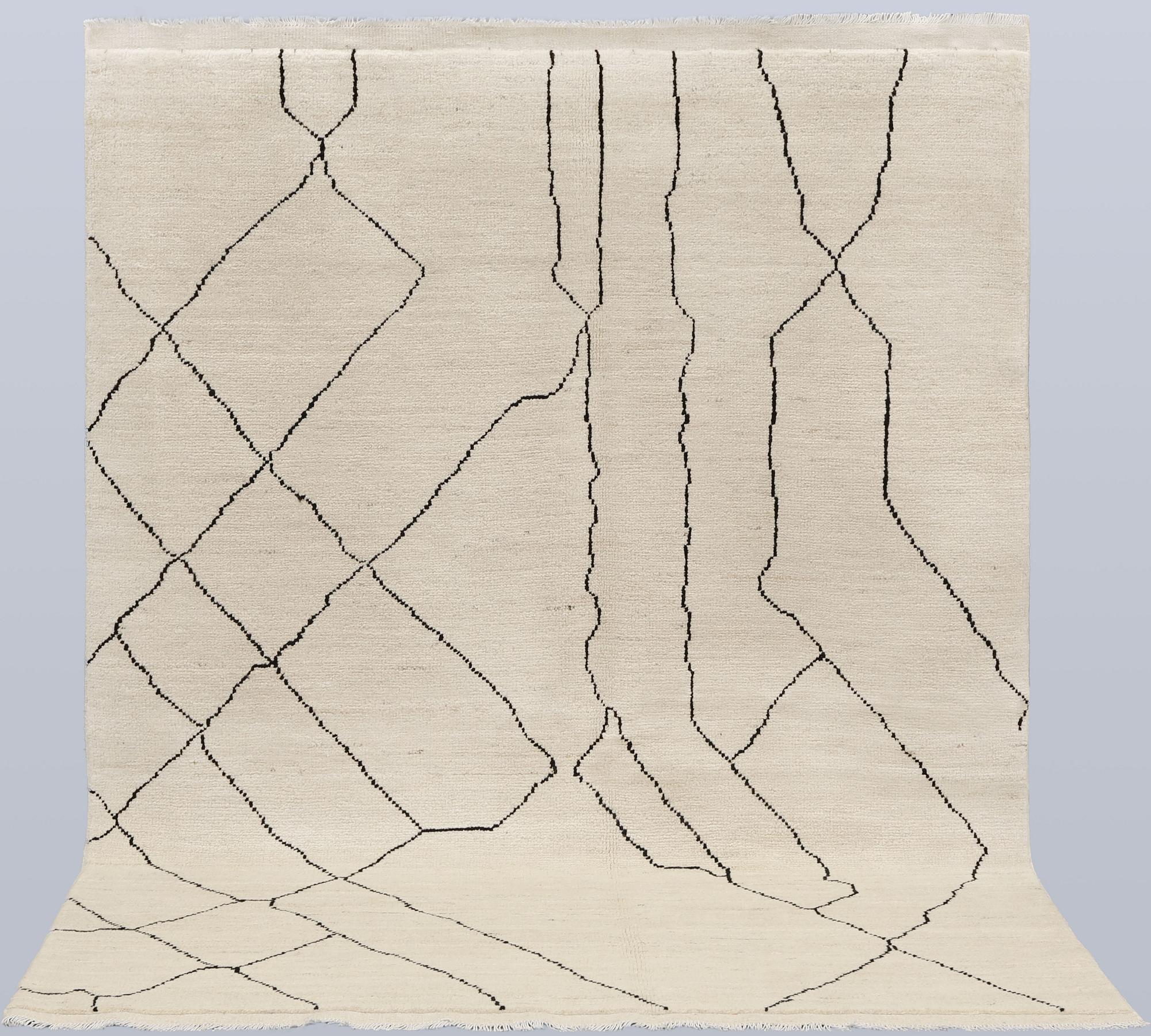 A Moroccan carpet, 202 x 154 cm.