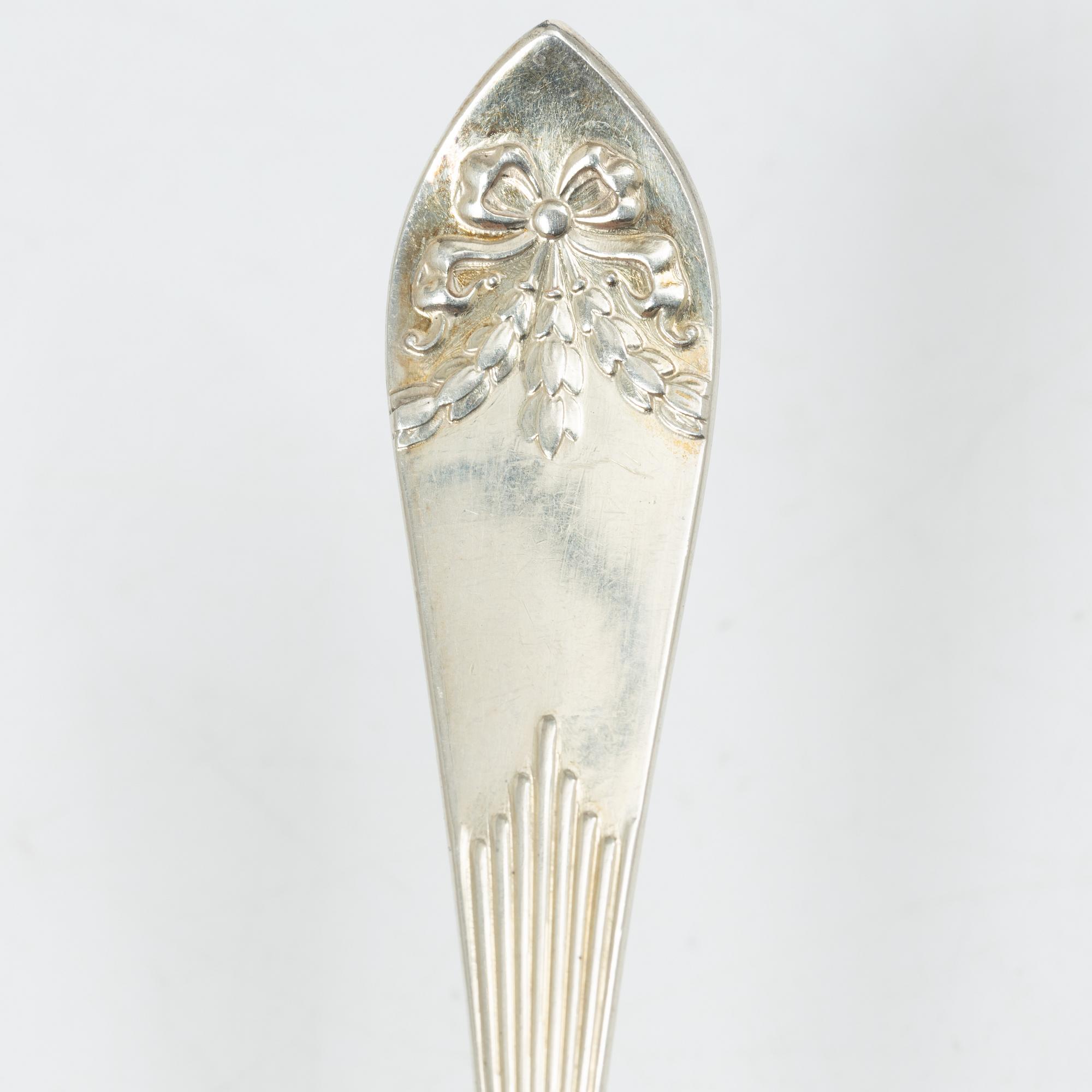 A 69 piece silver cutlery service, model "Empire", including C.G. Hallberg, 20th century.