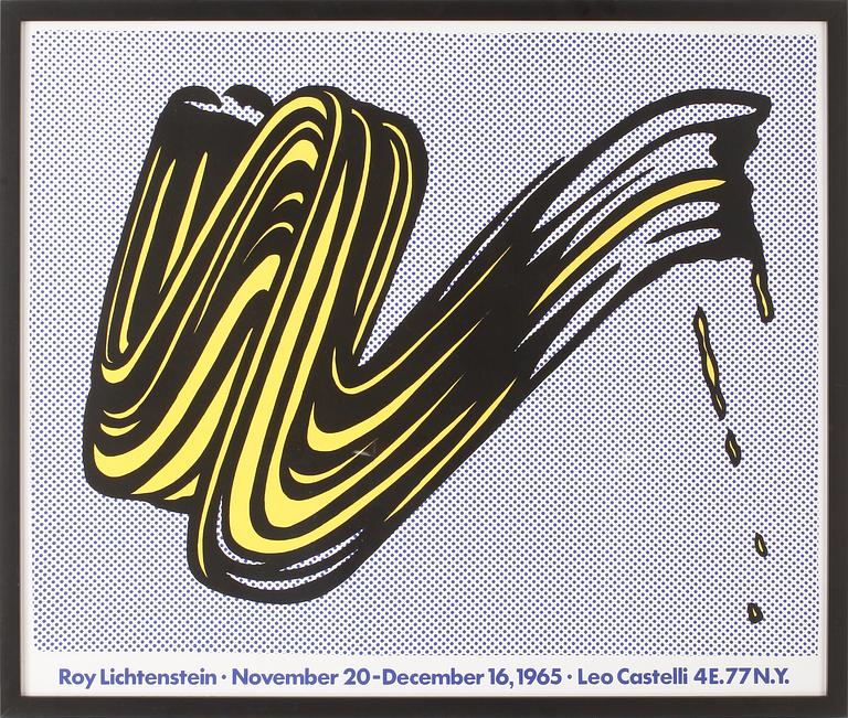 ROY LICHTENSTEIN, efter, utställningsaffisch,  Leo Castelli, 1965.