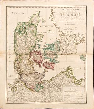 Johann Nepomuk Diewald, karta, handkolorerat kopparstick, Nürnberg 1820.