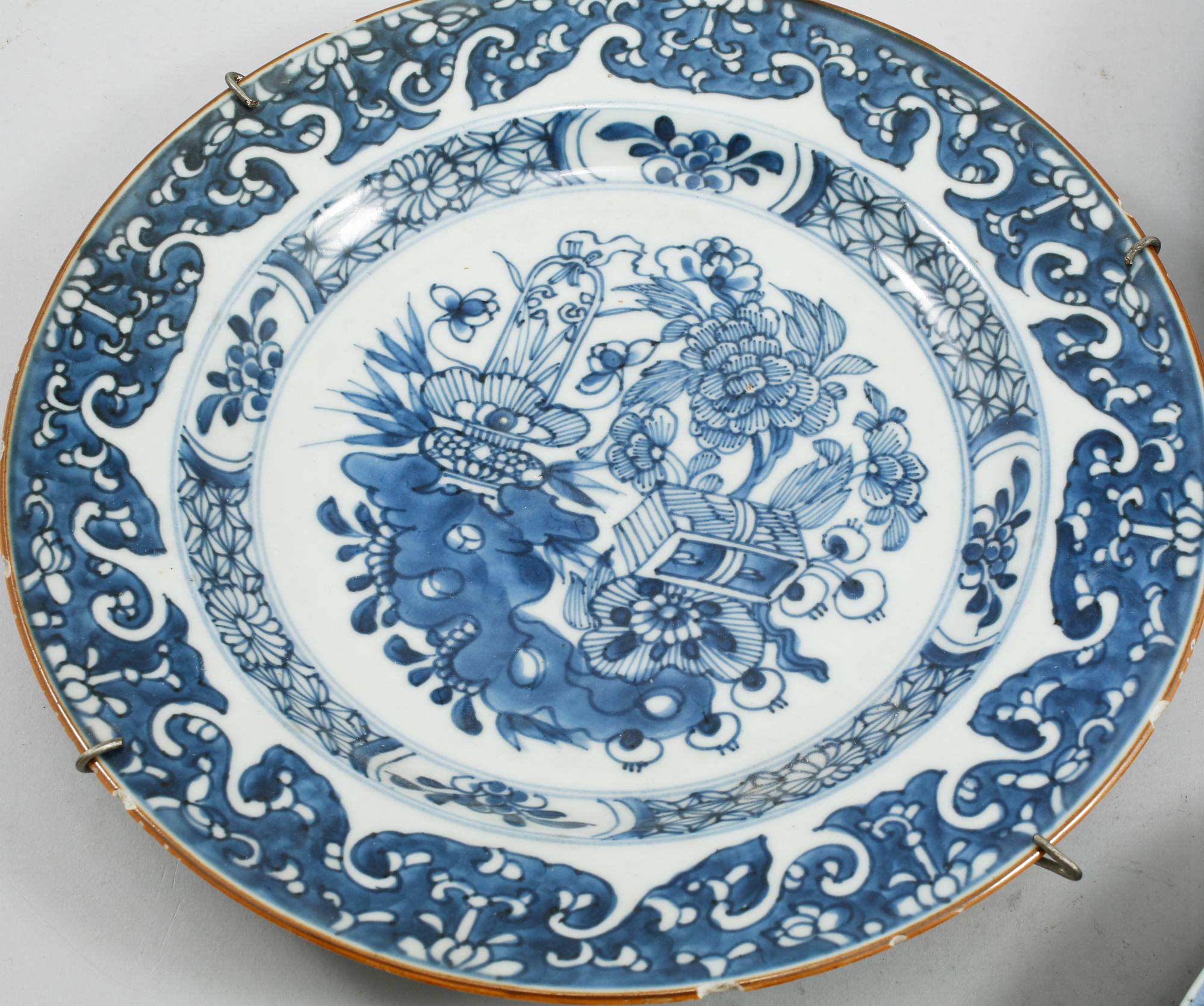 PARTI PORSLIN, 9 delar, Kina, 1700- och 1800-tal.