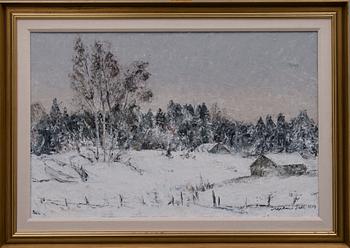 AARES SALLI, olja på duk, signerad och daterad 1977.