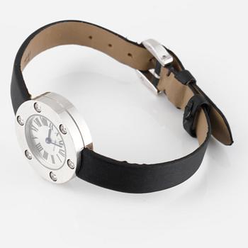 ARMBANDSUR, 18 k vitguld med sex diamanter, Love Collection, Cartier.