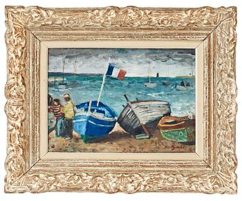 390. Francois Gall, "Fiskebåtar III, Cannes" (Fishing boats III, Cannes).