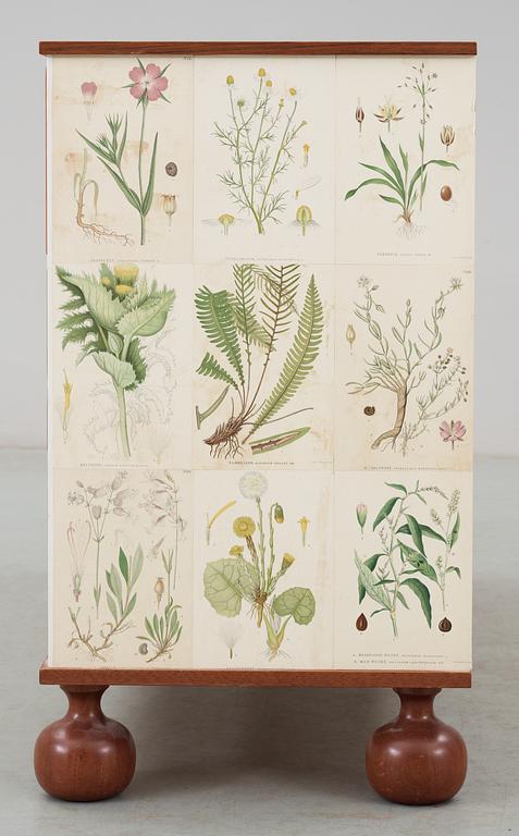 A Josef Frank chest of drawers, 'Flora' by Svenskt Tenn, model 1050.