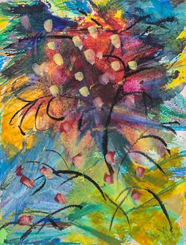 Nell Walden, mixed media, signed and dated -71.