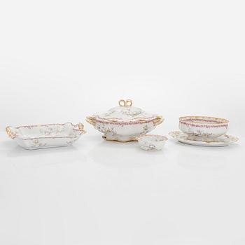 A 64-piece porcelain dinnerware set from Haviland & Co, Limoges, France.