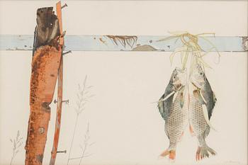 Unknown artist 20th century, Freshly caught.