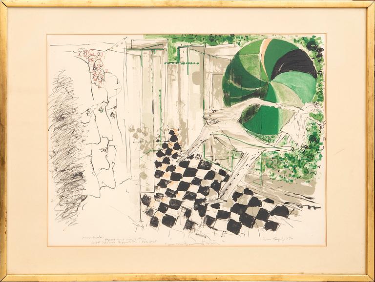 Jörgen Fogelquist, lithograph signed and numbered provtryck.