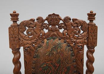STOLAR, 8 st, barockstil, 1900-talets början.