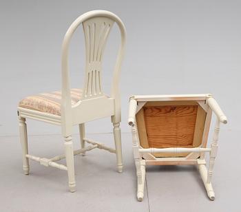 MATGRUPP, 5 delar, gustaviansk stil, 1900-talets andra hälft.