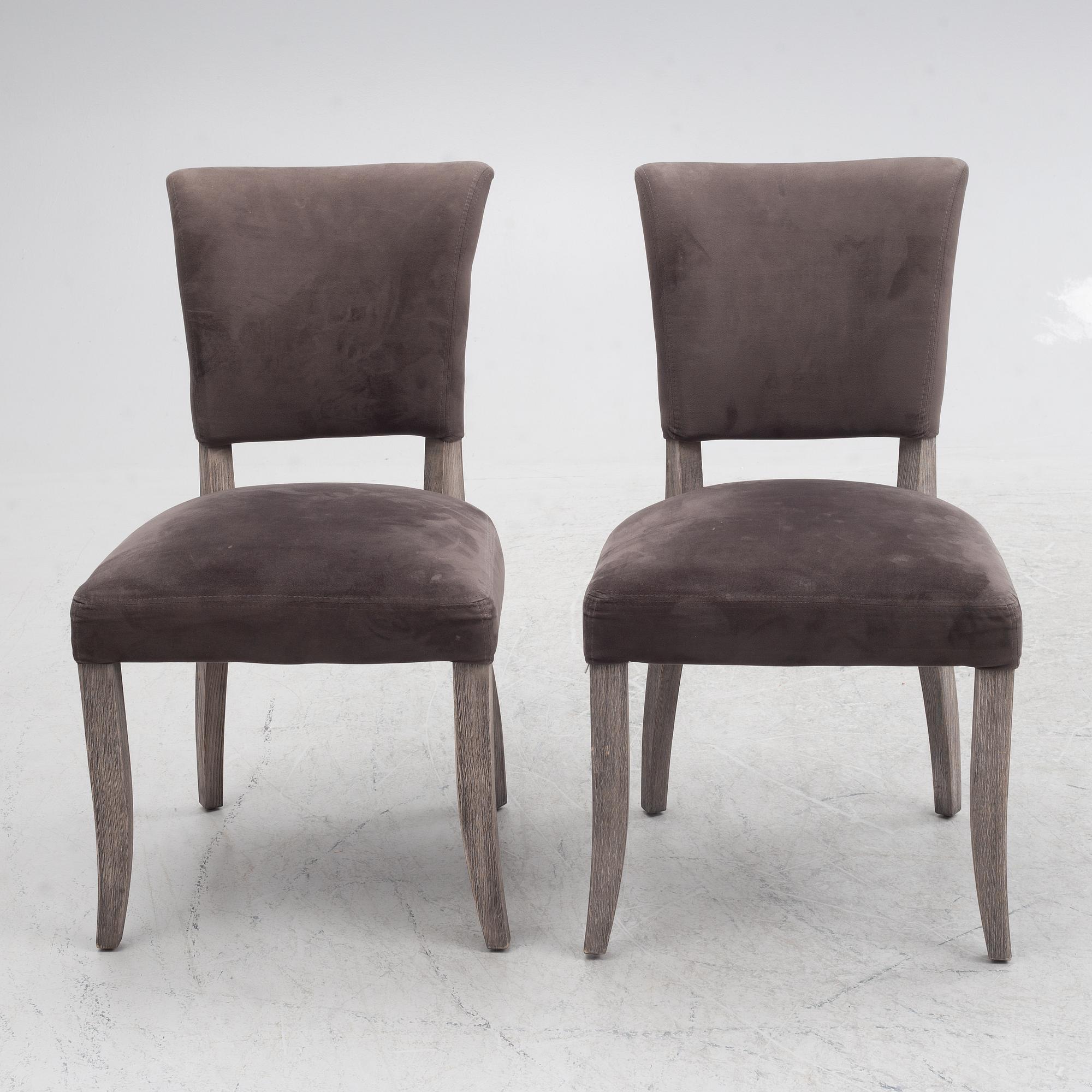 Six "Carera" dining chairs from Artwood.