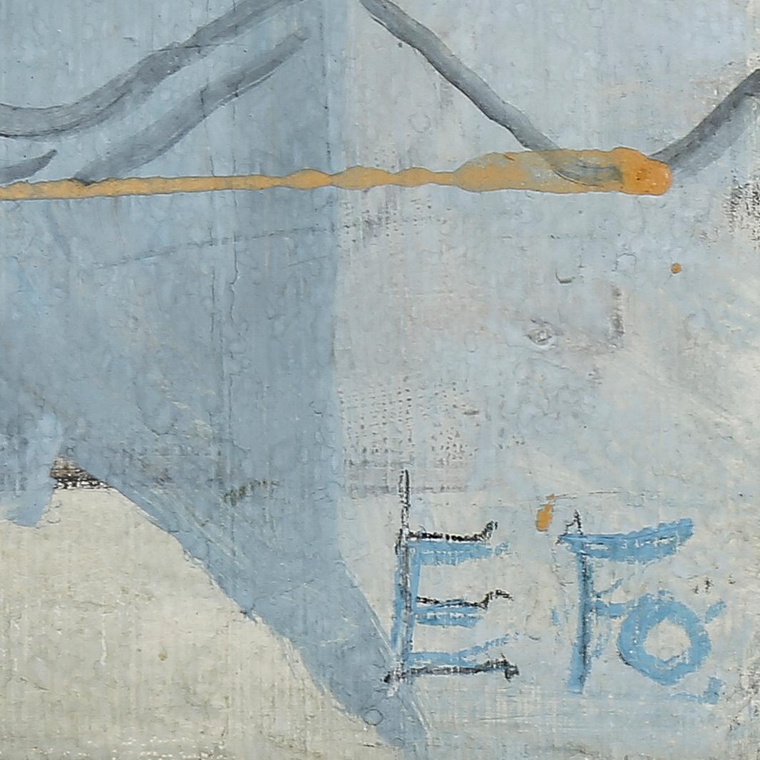 EINAR FORSETH, blandteknik på kartong, monogramsignerad.
