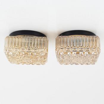 Helena Tynell, a pair of Ceiling Lamps, Glashütte Limburg, Germany.