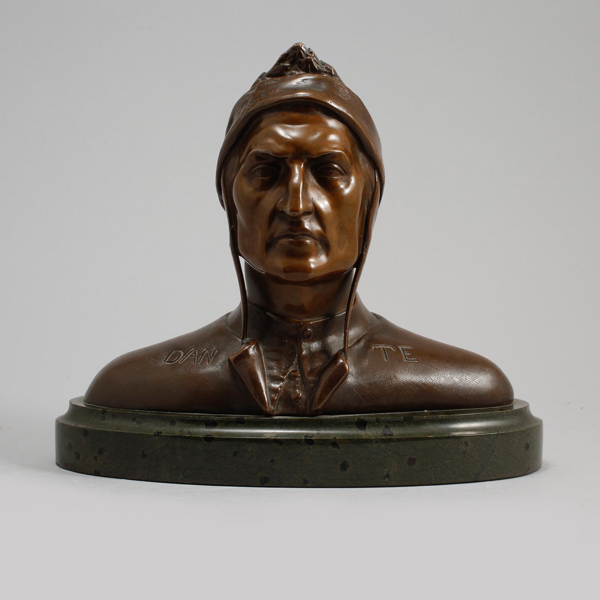 SKULPTUR, patinerad brons och sten, 1900-tal.