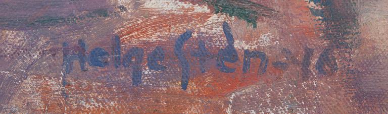Helge Stén, oil on canvas, signed and dated -46.