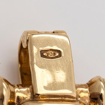 Armband, odlade salt- och sötvattenspärlor, 18K guld och cabochon slipade safirer. Finska import stämlar.