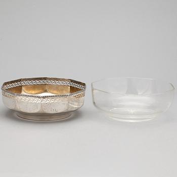 SKÅL, silver, Heinrich Mau, Dresden, Tyskland, tidigt 1900-tal. Vikt ca 390 gram.