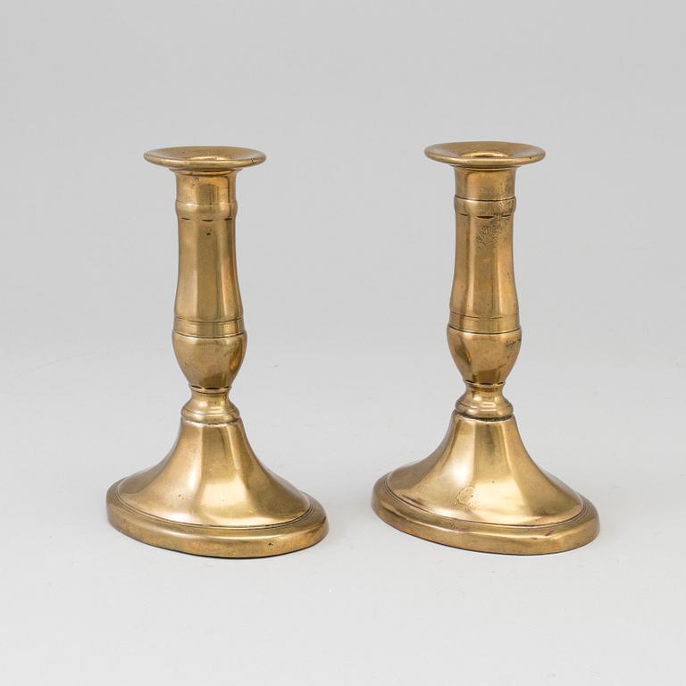 A pair of 19th century candlesticks.