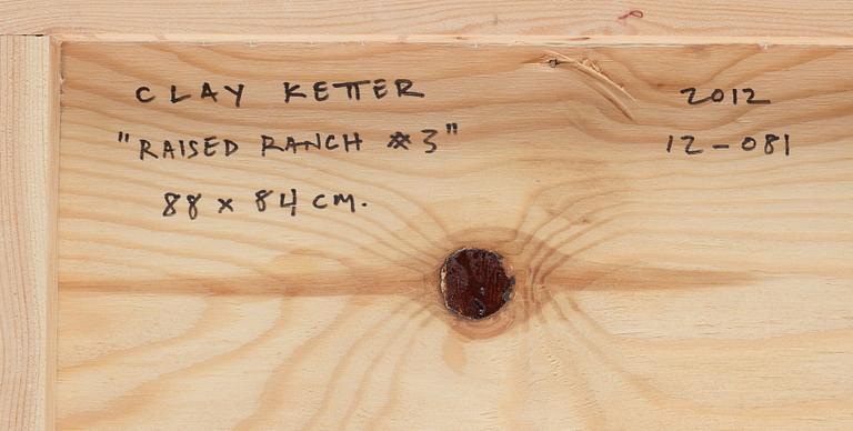 Clay Ketter, sssemblage behind acrylic glass, signed Clay Ketter and dated 2012 verso.