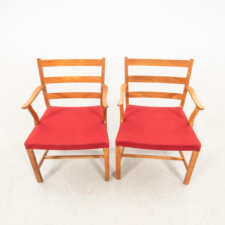 Armchairs 1 pair, model "142", FDB Møbler, Denmark 1940s/50s.