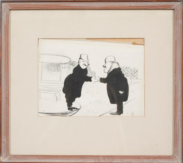 OSKAR (O. A.) ANDERSSON, tuschteckning, osignerad.