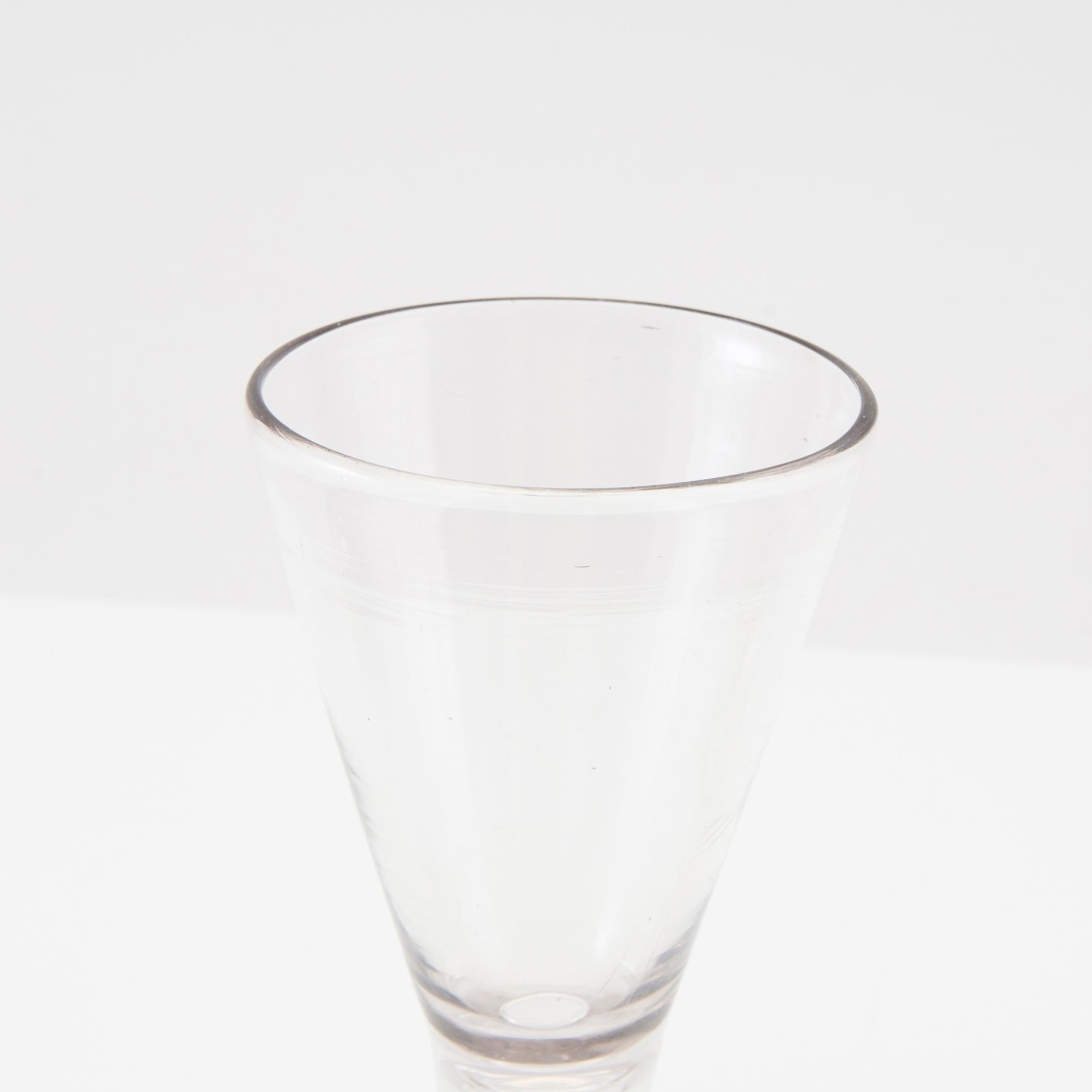 Cut glass 3 pcs, late 18th century.