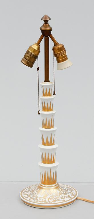 BORDSLAMPA, porslin, Rosenthal, 1920-tal.