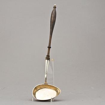 SOPPSLEV, silver samt trä, Stockholm, 1856.